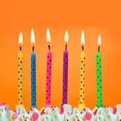 Fødselsdags lys med prikker - Fødselsdag