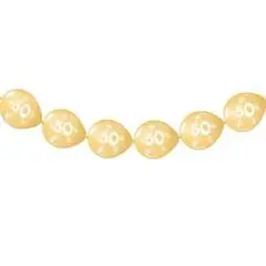 Link balloner - Guldbryllup - 8 stk. - Linkballoner
