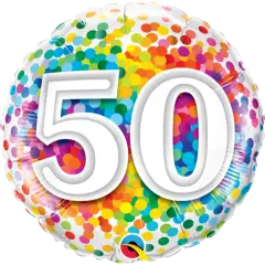 50 års fødselsdags ballon med helium - Send en ballon med helium