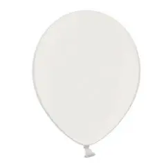 Metallic hvid balloner - 10 stk. - Metallic-balloner