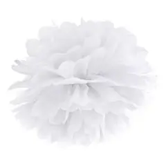 Pompom i hvid 35cm. - Frozen-tema