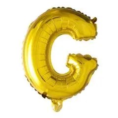 Ballon Bogstav G Guld - 100 cm. - Ballon-bogstav - Guld 100 cm (Til helium)