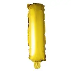 Ballon Bogstav I Guld - 100 cm. - Ballon-bogstav - Guld 100 cm (Til helium)