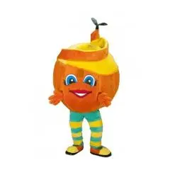 Appelsin maskot - Frugt-maskotter