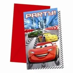 Cars invitationer - Cars-tema