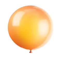 Kæmpe Orange Ballon - 36" - Orange-tema