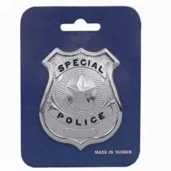 Politi skilt - Blandet tilbehør til kostumer