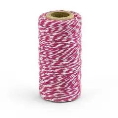 Bomuldssnor - Mørk pink - Bomuldssnor