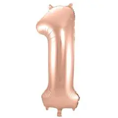 70 CM - BALLONTAL - ROSE GOLD 1 TAL - Guldrose folietal