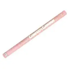 Konfettirør med guld & sølv cirkler - 80 cm. - Konfettirør til nytår