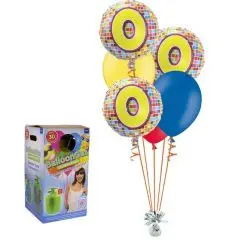 Helium sæt med 0 års folie balloner - Talballoner med helium
