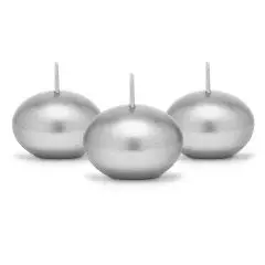 FLYDELYS I SØLV - 50 STK. - Stearinlys