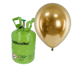 HELIUM OG 30 GULD SKINNENDE BALLONER - 