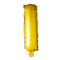 BALLON BOGSTAV I GULD - 35 CM. - Ballon-bogstav - Guld 35 cm (Til luft)