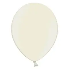 METALLIC CREAM FARVET BALLON - 10 STK - Ivory-tema