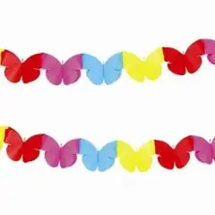 Mini banner sommerfugle - 2 meter - Mini-banner