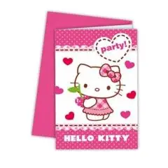 Hello Kitty invationer - Hello Kitty-tema