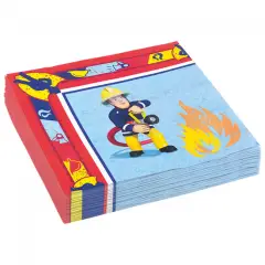 Brandmand Sam servietter - 20 stk. - Bordopdækning