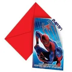 Spiderma invitationer - Spiderman fødselsdag