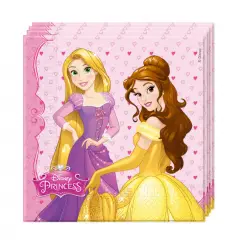 Prinsesse servietter - 33X33 CM - 20 STK. - Prinsesse-tema