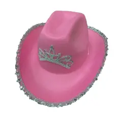 Pink cowboyhat - Nytårshatte