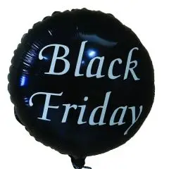 Black Friday folie balloner - 18" - Black Friday tilbehør