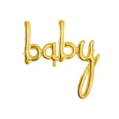 FOLIE TEKST - "BABY" GOLD - Ballon-tekst