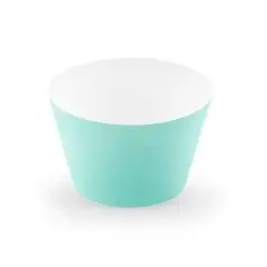 CUPCAKE COWER - TURKIS - 6 STK - Hawaii-tema