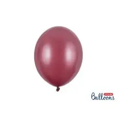 METALLIC MAROON BALLONER - 10 STK. - Metallic-balloner
