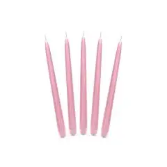 Pink stearinlys - 24 cm - 10 stk. - Stearinlys