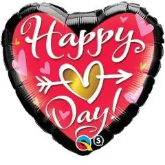 SEND EN BALLON - HAPPY HEART DAY! - Valentinsballoner
