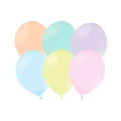 PASTEL MIX BALLONER 5" - 100 STK. - Små balloner 5" (12cm)
