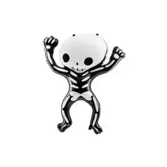 SKELET FOLIE BALLON - 84X100 CM - 1 STK. - Halloween-balloner