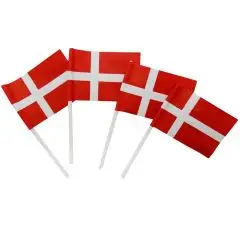 Dannebrog kageflag - 50 stk. - Hurraflag