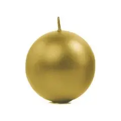 Guld kuglelys 6 cm. - 10 stk. - Kuglelys