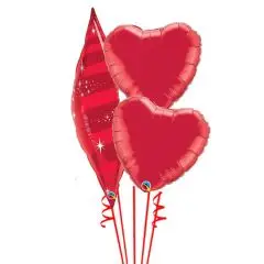 Jule ballonbuket : MERE JUL! - Drengeballoner