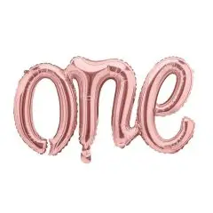 ONE ROSEGOLD FOLIE BALLON - Ballon-tekst