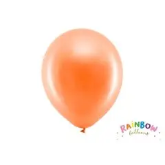 Rainbow Metallic Orange - 10 stk. - 30 cm. - Orange-tema