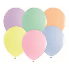 Pastel balloner - MIX - 50 stk - 12" - Ballonopsendelse