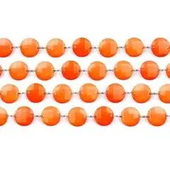 Orange pynte guirlande - Pyntediamanter