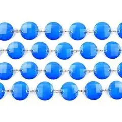 Blå pynte guirlande - Pyntediamanter