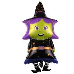 Hekse ballon -  65 x 40 cm - Halloween-balloner