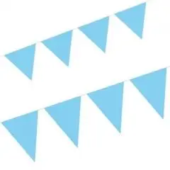 MINI FLAG baby blå - Babyblå-tema