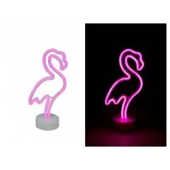 Bordlampe - Neon Flamingo - Flamingo-tema