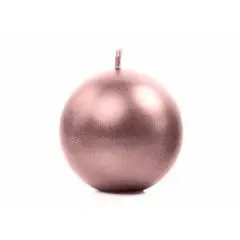 Rose gold kuglelys 8 cm - 6 Stk. - Kuglelys