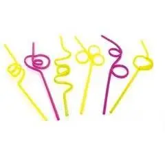 Sugerør - snoede - 6 stk. - Papirsugerør