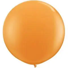 KÆMPE ORANGE BALLON - 90CM - Orange-tema