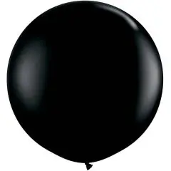 KÆMPE SORT BALLON - 90CM - Halloween-balloner