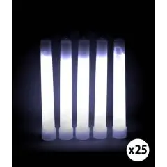 HVIDE KNÆKLYS - 15CM x 1.5CM - 25 STK. - Knæklys