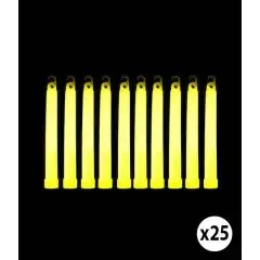 GULE KNÆKLYS - 15CM x 1.5CM - 25 STK. - Knæklys